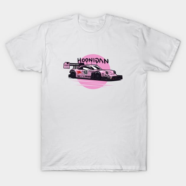 Pink Hoonipigasus Hoonigan Pikes Peak Race Car T-Shirt by KaroCars